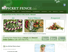 Tablet Screenshot of picketfenceflorist.net